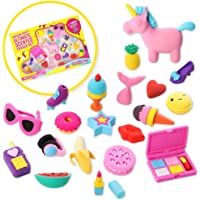 GirlZone Regalos para Niñas - Gomas de Borrar para Niñas - Juego de 20 Borradores Kawaii Perfumados con Aroma a Vainilla…